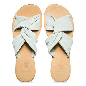 NWT Vans Ayla Suede Bay Slide Sandals